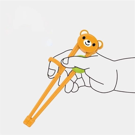 Bamboo Panda Chopsticks Helper Reusable Training Utensils for Eating Aid