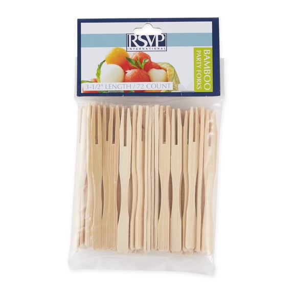 Bamboo Party Fork - 72Ct 3.5 inch