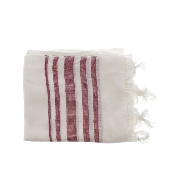 Bamboo Phindi Scarf Contemporary The Tsandza Collection Crimson