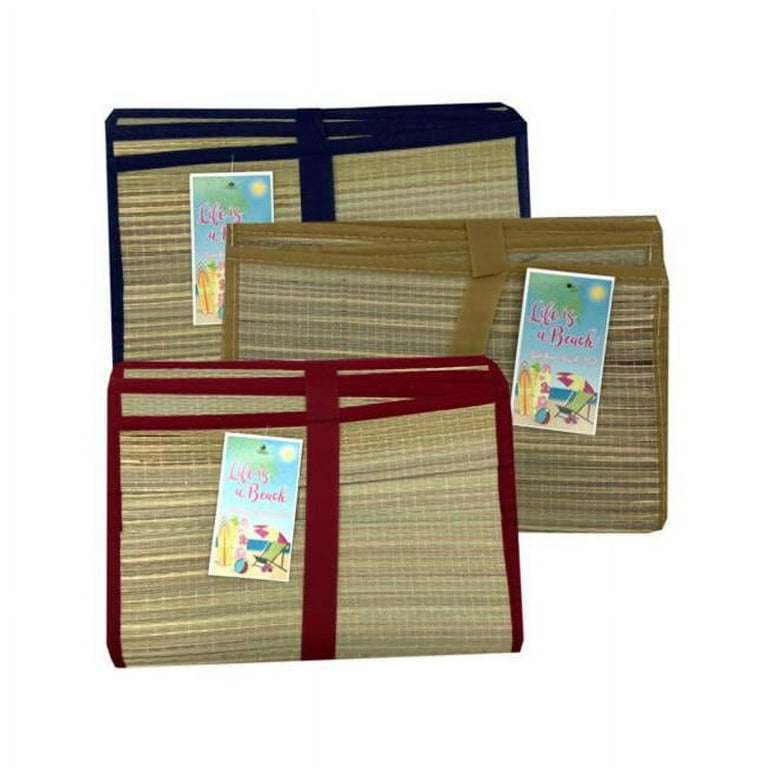 Bamboo picnic mat top