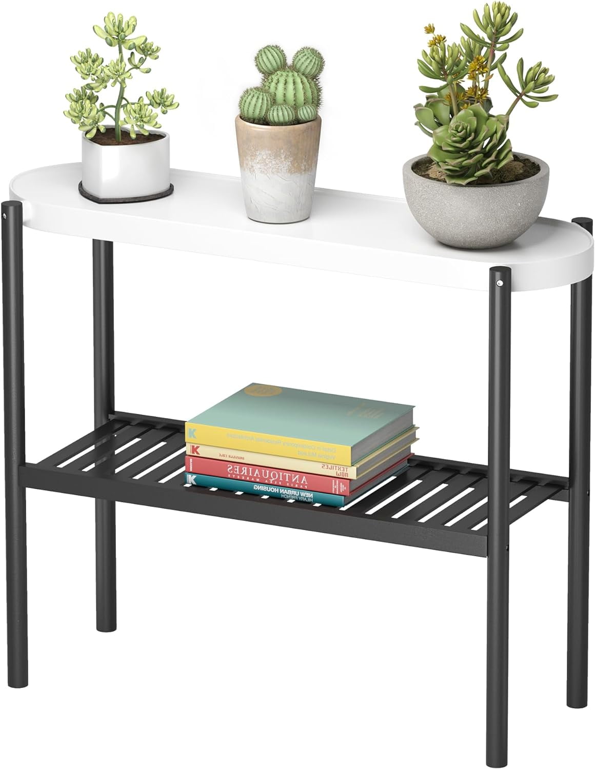 Bamboo Plant Stand Indoor, 4 Tier Tall Plant Storage Stand Table Top