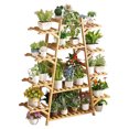 thumbnail image 1 of Bamboo Plant Stand Indoor Outdoor Plant Display Shelf for Multiple Plants Flower Pot Holder Rack, 1 of 7