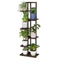 thumbnail image 2 of 6 Tier 7 Potted Bamboo Plant Stand – Tall Indoor/Outdoor Shelf For Multiple Plants In Living Room, Balcony, Bedroom 2 of 14