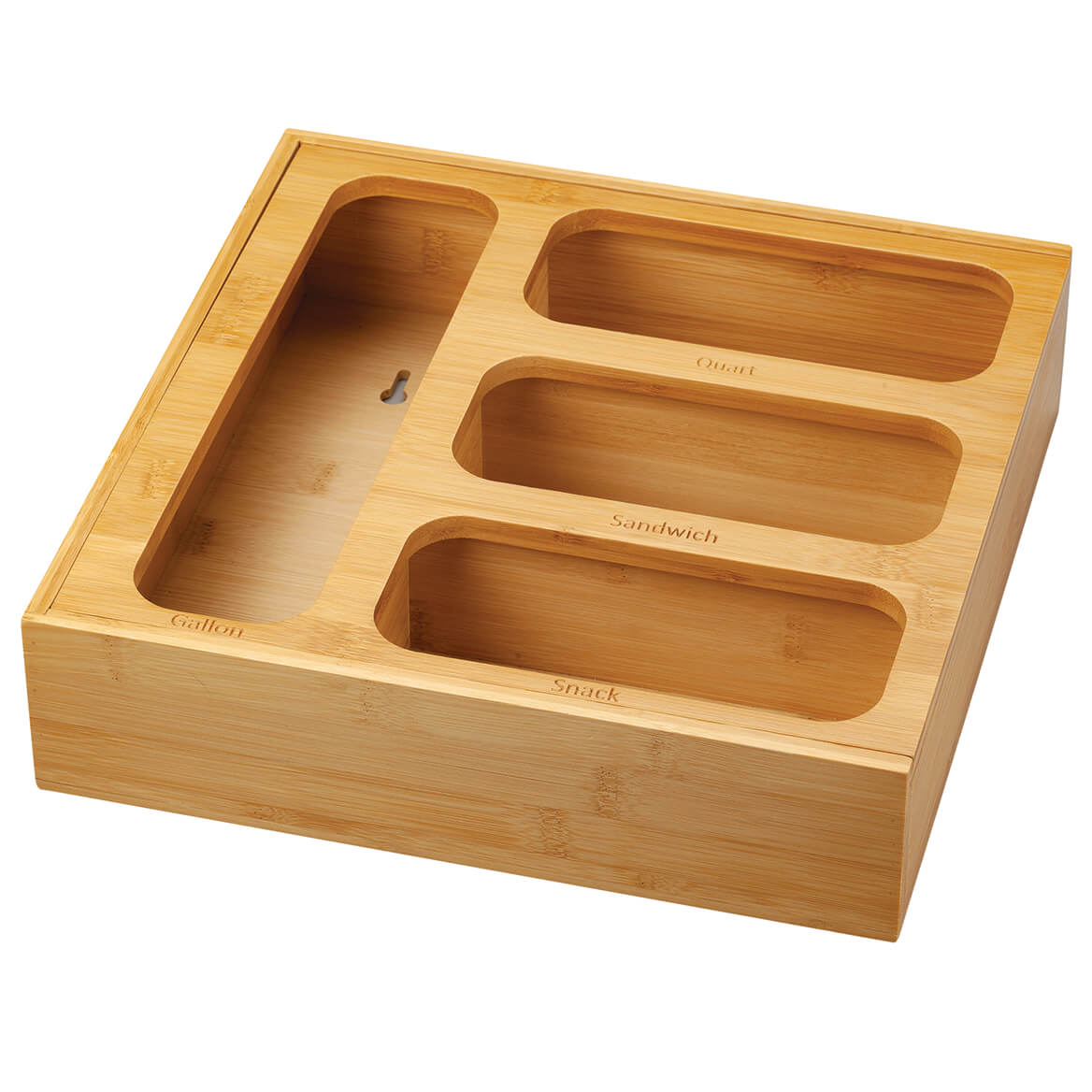 Bamboo Plastic Bag Organizer by Home Marketplace