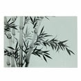 thumbnail image 1 of Bamboo Print Cutting Board, Bamboo Tree Image Traditional Chinese Calligraphy Style Culture Theme, Decorative Tempered Glass Cutting and Serving Board, Small Size, Charcoal Grey White, by Ambesonne, 1 of 5