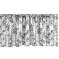 thumbnail image 1 of Ambesonne Asian Print Valance Pack of 2, Exotic Inspired Tree, 54"X12", Charcoal Grey and White, 1 of 1