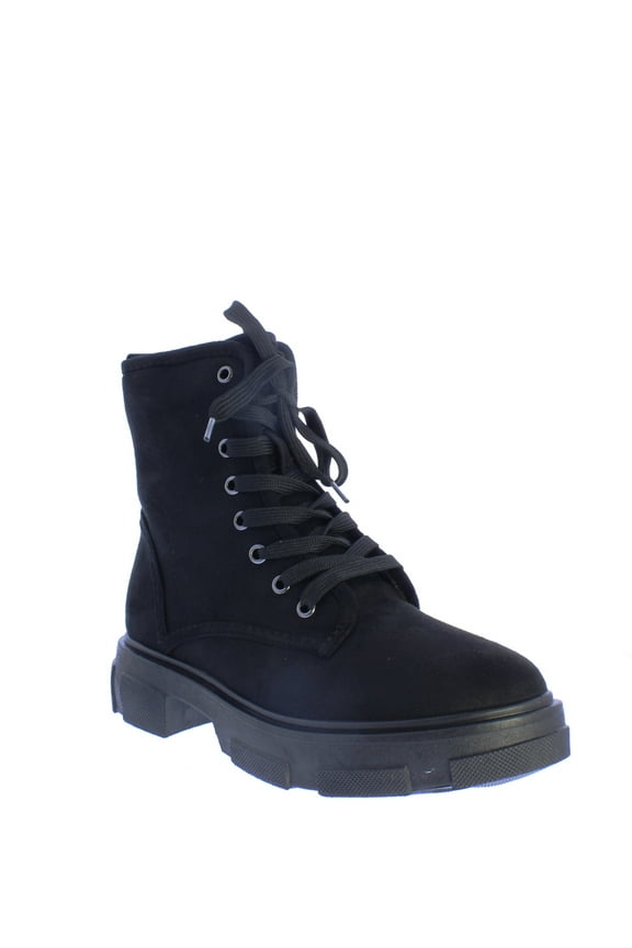 Puzzle-04 Women Winter Lace Up Boot in Black