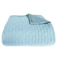 thumbnail image 1 of Bamboo Quilted Coverlet, Sky, King, 1 of 5
