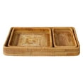 thumbnail image 1 of Bamboo Rattan Woven Storage Baskets,Rectangular Fruit Bread Trays,Wicker Woven Baskets for Home Decor,Multifunctional Storage Baskets for Organizing Tabletop Bathroom Kitchen,3pcs,(L+M+S), 1 of 6