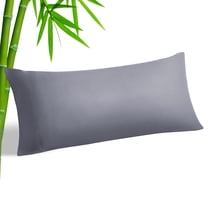 Bamboo Rayon Body Pillow Cover,Long Cooling Pillowcase for Hot Sleepers,Silky Soft Breathable,Grey