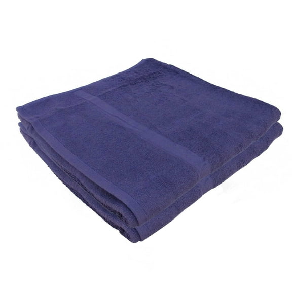Bamboo Rayon Silky Soft Bath Towel - Extra Strength Blend - 28" X 58" - Eggplant - 2 pc