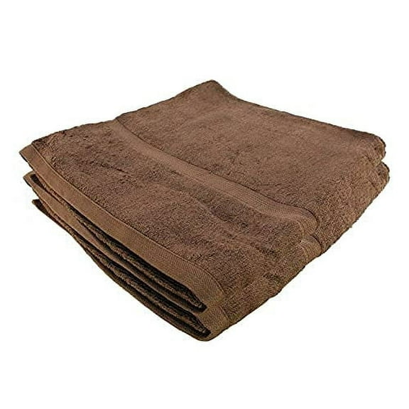 Bamboo Rayon Silky Soft Bath Towel - Extra Strength Blend - Extra Plush Edition - 28" X 58" - Coffee Brown - 1 pc