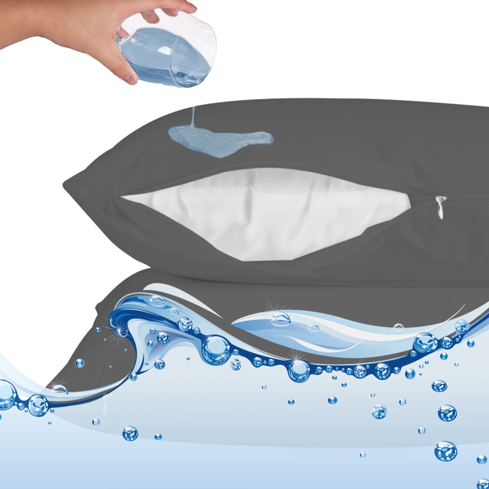 Bamboo Rayon Waterproof Pillow Protector King Size, Super Soft Bed