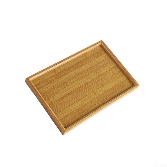 Bamboo Rectangular Serving Tray Tableware Food Tray for Kitchen Party Tea Bar