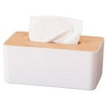 thumbnail image 1 of Bamboo Removable Top Lid Rectangular Tissue Box, 1 of 1