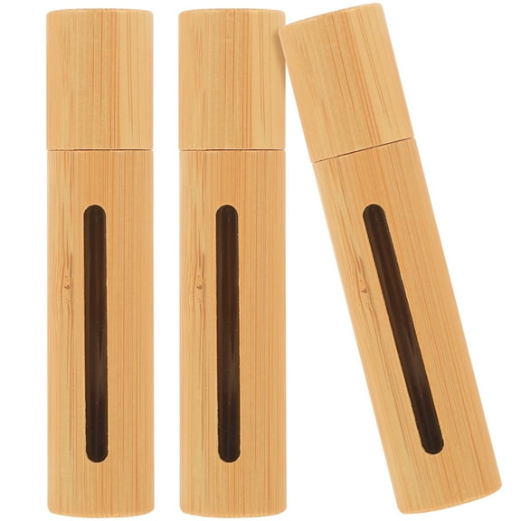 3 Pcs Roller Bottles Reusable Travel Bottles with Stainless Steel Roller for Perfume and Aromatherapy