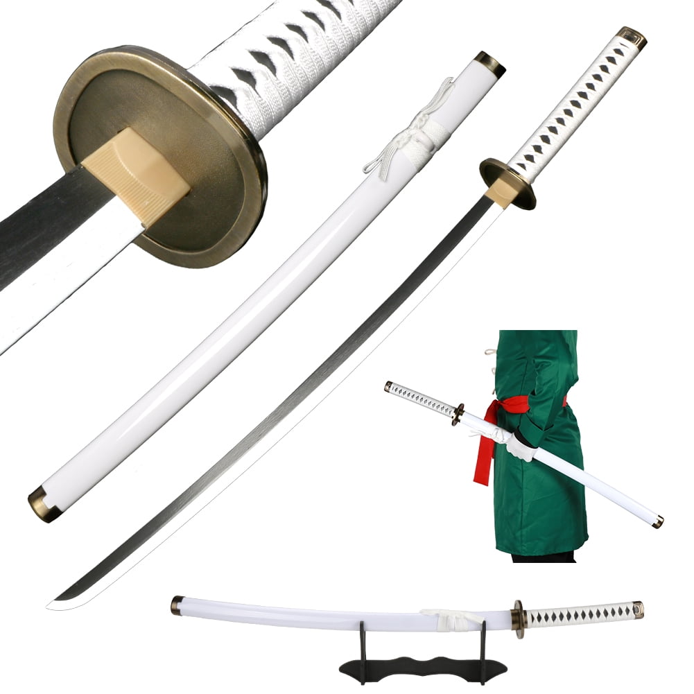 Elervino Bamboo Roronoa Zoro Sword Cosplay with Belt Holder, 41 inches,  Yama Enma/Wado Ichimonji/Kitetsu Sword, 3 in 1