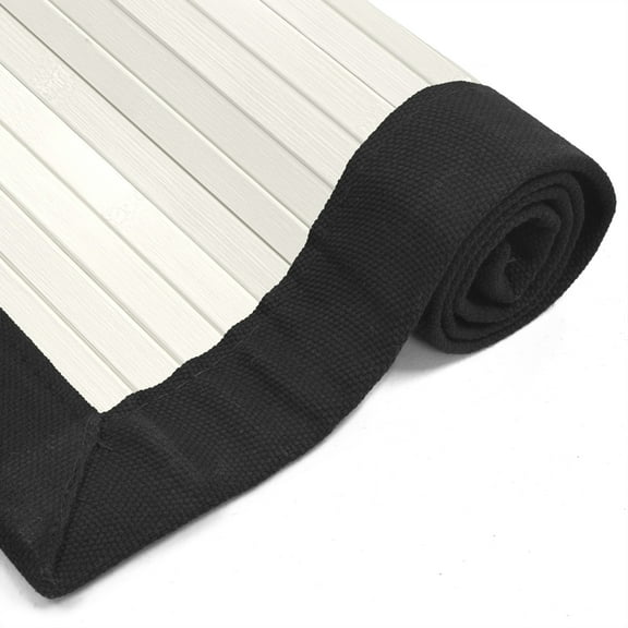 Bamboo Rug - White - 4' x 6'