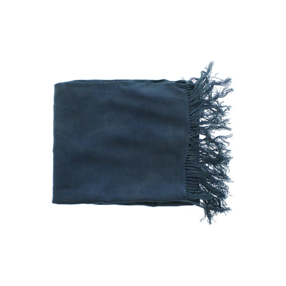 Bamboo Scarf Pure Colour Contemporary Persian Blue