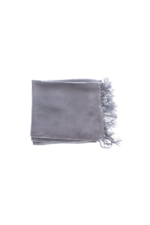 Bamboo Scarf Pure Colour Contemporary The Tsandza Collection Steel