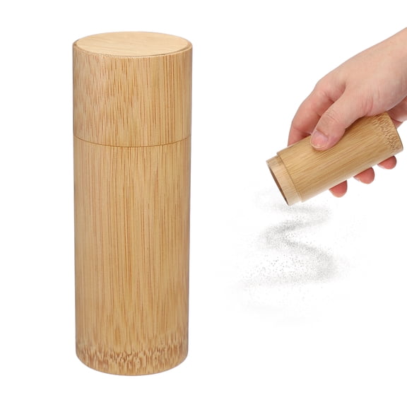 Bamboo Scattering Urn, 5.1" x 2" Small Cremation Tube with Lid Mini Keepsake Brown for Male Female Pet Dog