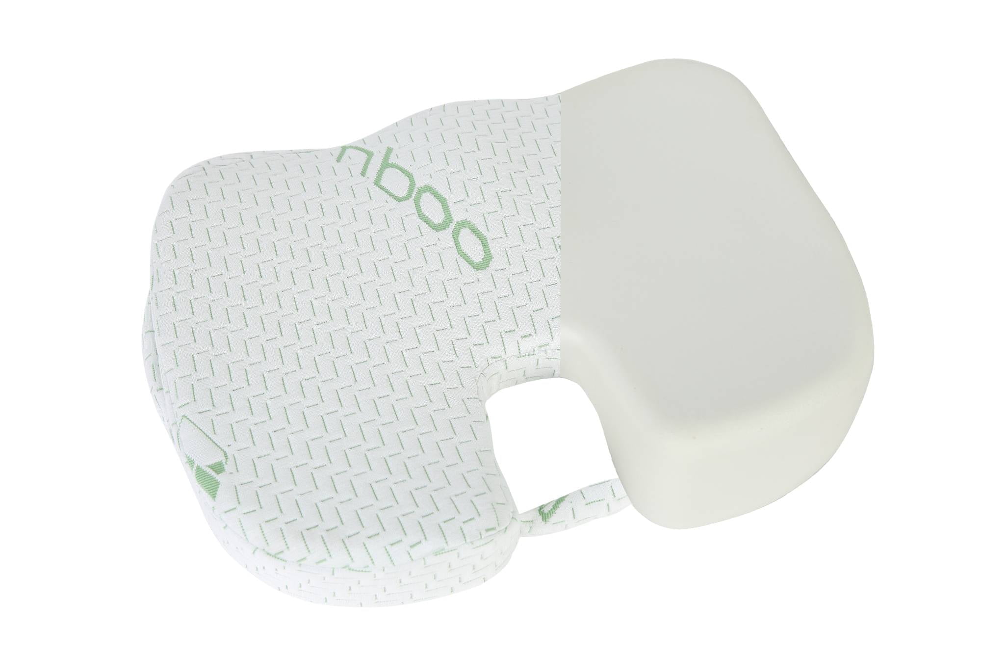 Bamboo Seat Cushion Pillow for Office Chair Machine Washable Cover