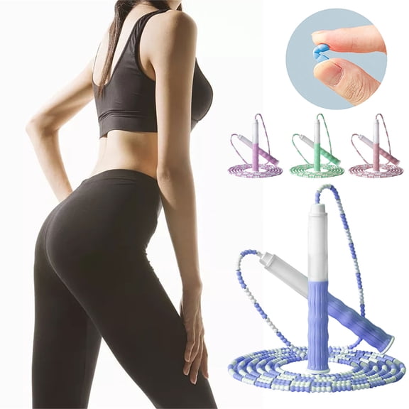 Bamboo Segment Jump Rope - Adjustable Knot Design Fitness Rope for Workout & Exercise, Durable Anti-Slip Handle, Perfect for Home & Outdoor Training, Year of The Horse Fitness, 110.2in, Pink