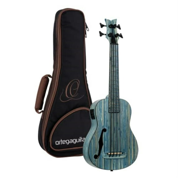 Bamboo Series All Solid Acoustic-Electric Uke-Bass w/ Bag