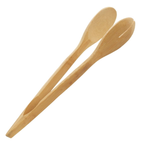 Bamboo Serving/Cooking Utensils - 12" Salad Tongs - 5pcs