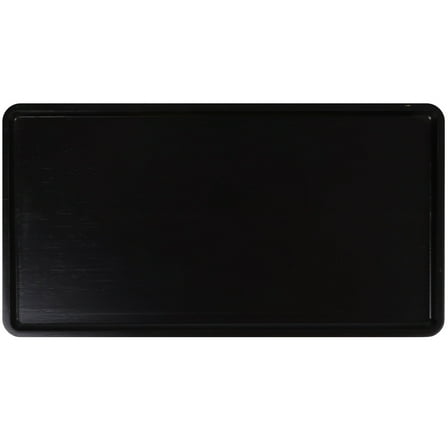 Bamboo Serving Tray - 17" x 9" x 0.75" - Black - 3 Trays