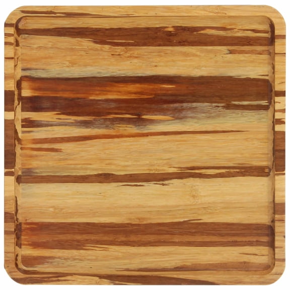 Bamboo Serving Tray - 9" x 9" x 0.75" - Tiger Stripe - 30 Trays