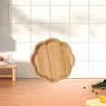 thumbnail image 1 of Bamboo Serving Tray for Snacks and Fruit, Square Wooden Storage Platter, Smooth Splinter-Free, 6–8 Inch Sizes, 1 of 6