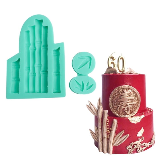 Bamboo Shaped Baking Mould Silicone Mold Fondant Cake Decorating Tool Gumpaste Sugarcraft Chocolate Forms Bakeware Tools