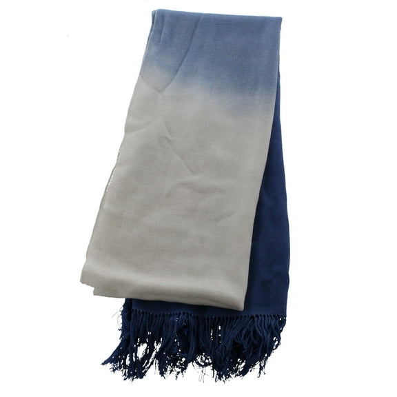 Bamboo Shawl DipDyed Contemporary Teal The Tsandza Collection