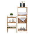 thumbnail image 1 of Bamboo Shelf 7 Tier, 63.27 Inches Height Free Standing Bookshelf Plant Flower Stand Rack Bathroom Storage Tower, Multipurpose Utility Organizer Shelf-Natural, 1 of 6