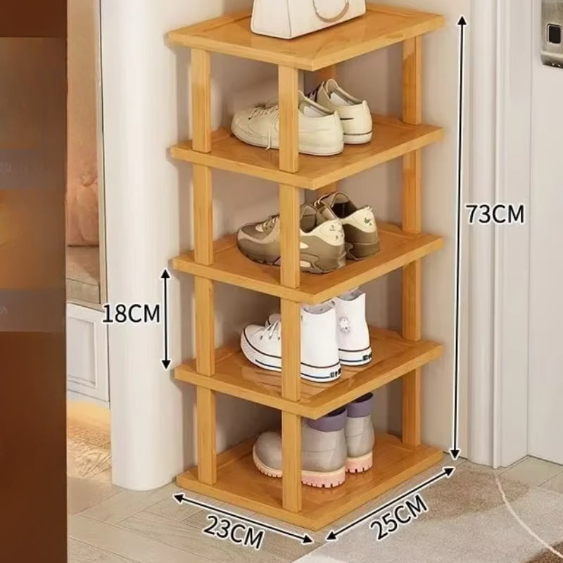 Protable Shoe Rack Bamboo Shoe Rack Portable Shoes Shelf Door Space Saving Shelves Multi ...