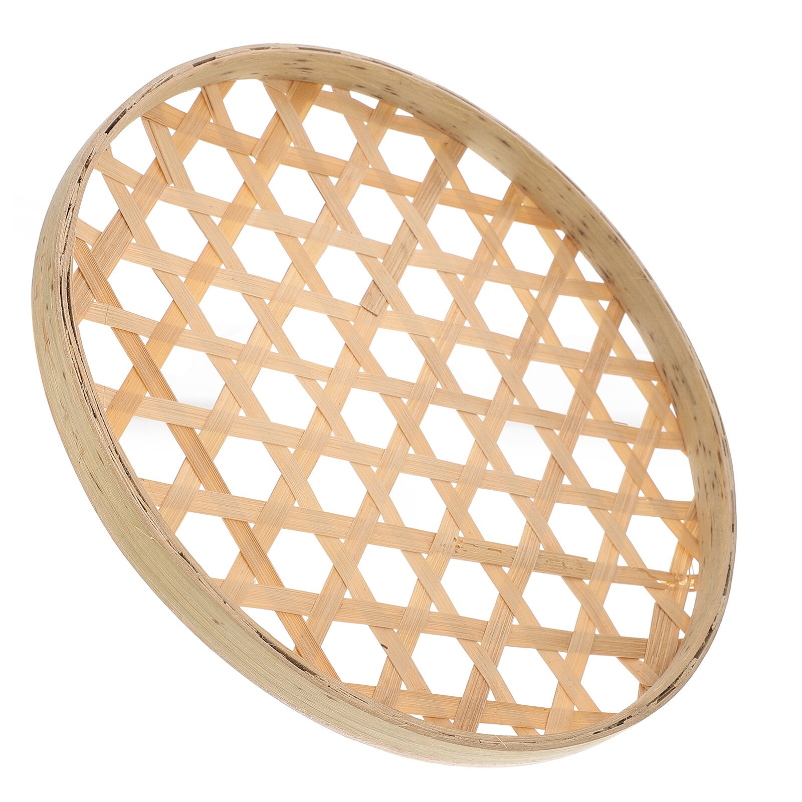 Bamboo Sieve Chinese Traditional Weaving Storage Fruit Drying Basket Woven Bread