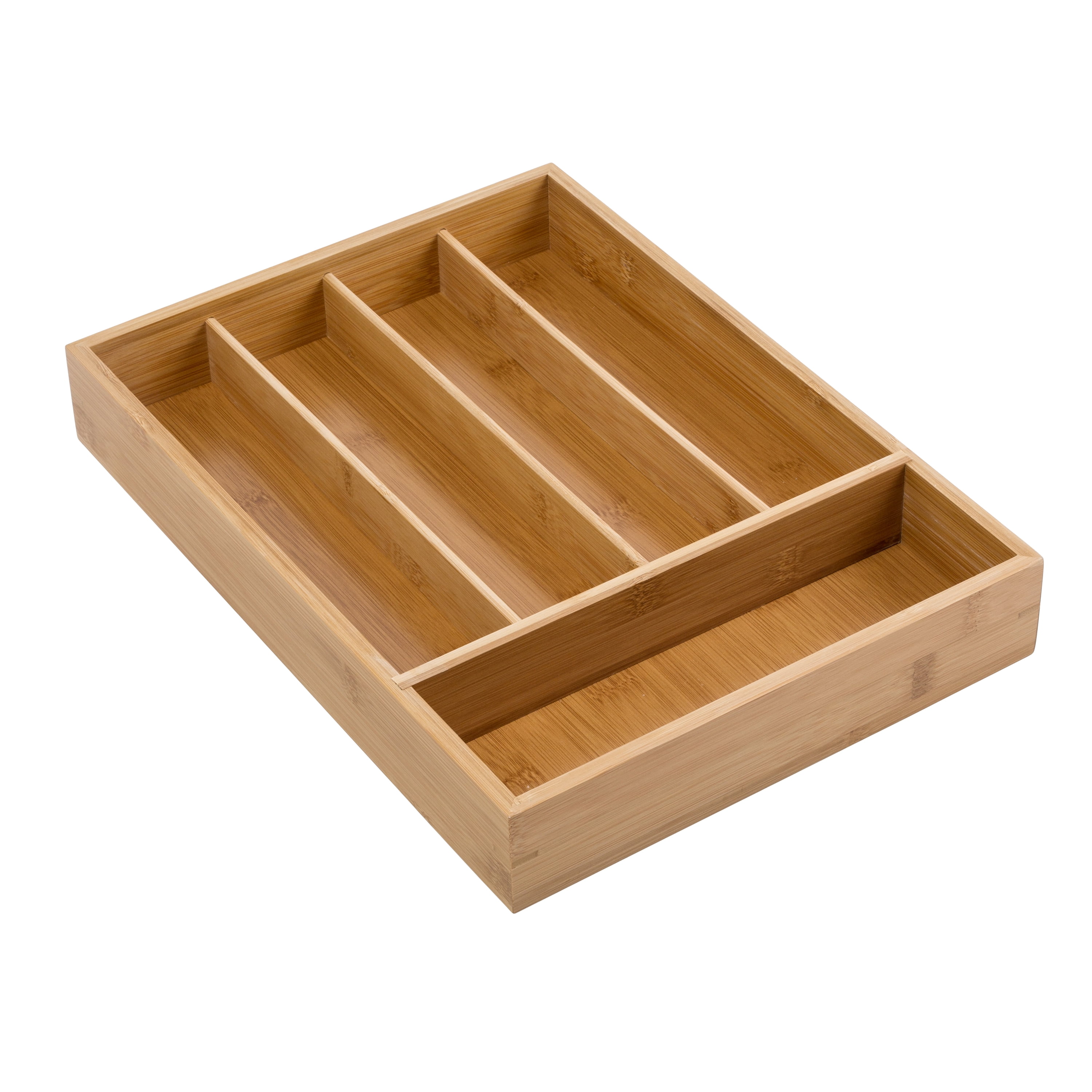 Bamboo Silverware Drawer Organizer