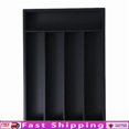 thumbnail image 1 of Bamboo Silverware Organizer W/ 5 Compartments Kitchen Drawer Storage Solution Us, 1 of 6