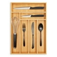 thumbnail image 1 of Juvale Kitchen Drawer Organizer Tray - 17 x 11.75 x 1.75 in, Natural Wood, 6-Slot Utensil & Cutlery Organizer - Silverware Holder & Storage Tray, 1 of 10