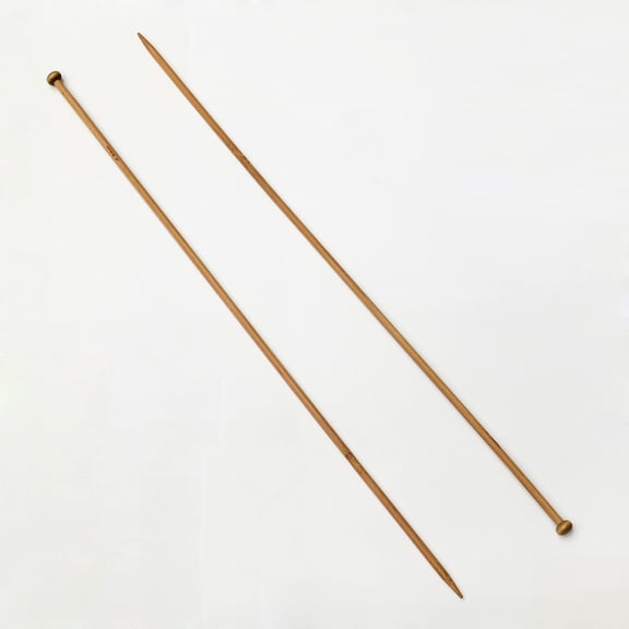 Bamboo Single Pointed Knitting Needles Peru 400x12x5mm 2pcs/bag Bamboo