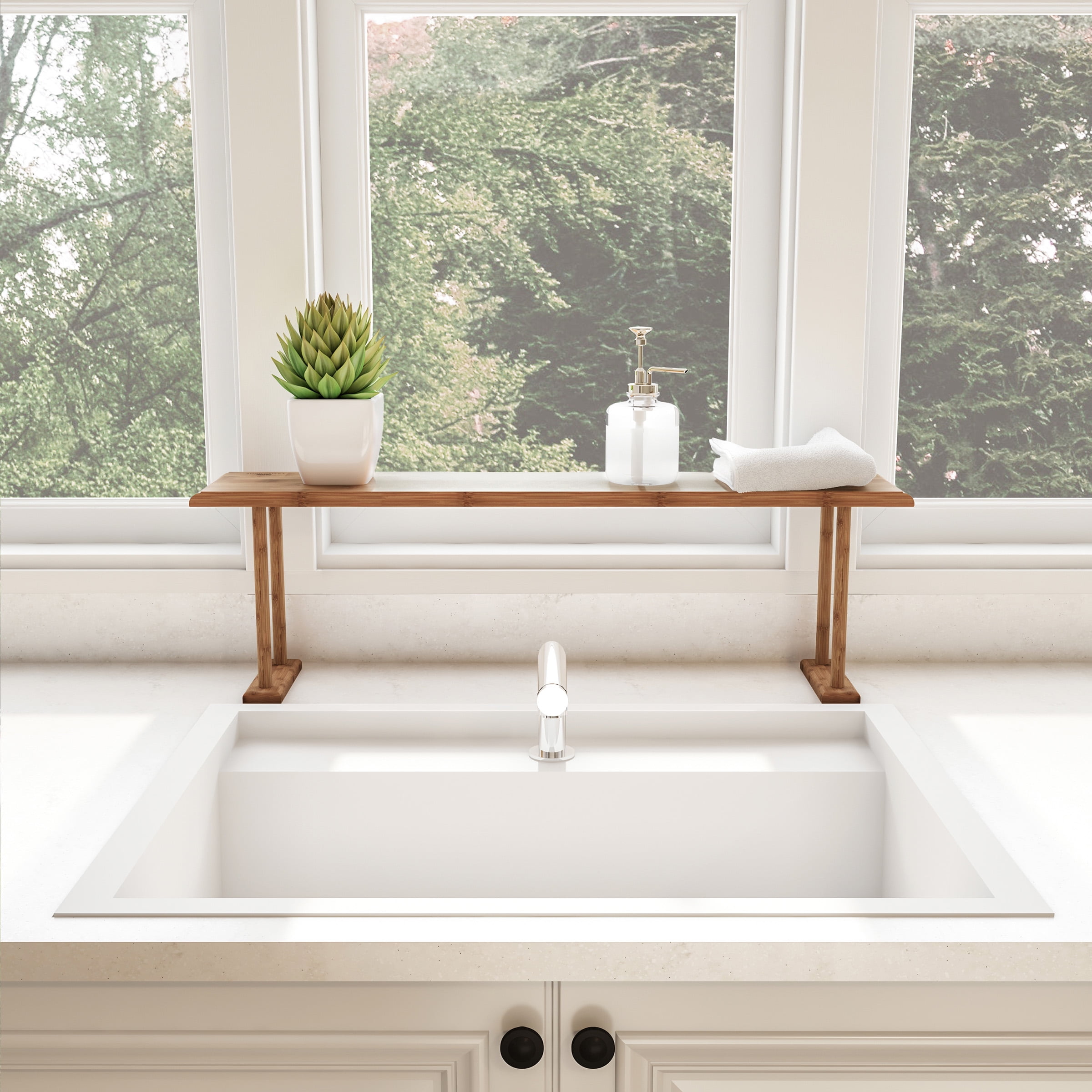 Over the sink shelf bathroom sale