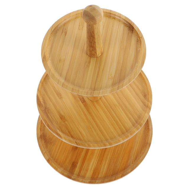 Bamboo Skewer Snack Stand Decor Dessert Severing Tray Food Trays