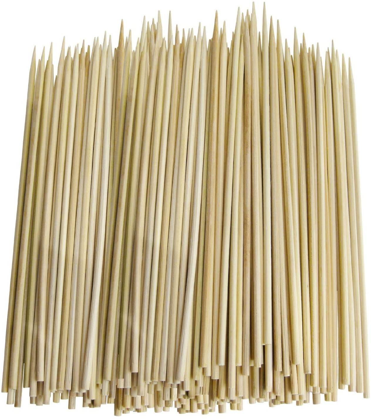 Bamboo Skewer Sticks, 200 Pack of 12 inch Organic Wooden Barbecue Kabob