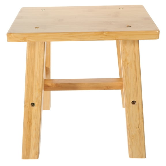 Bamboo Small Stool Stable Shoes Changing Stool Small Low Stool for Home Dorm