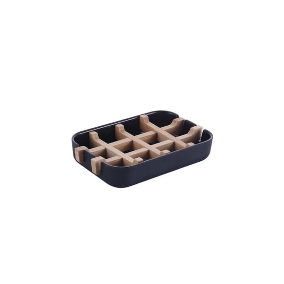 Bamboo Soap Dish Wooden Soap Holder Wood Bathroom Soap Box Case Container Tray Rack Plate Washroom Tools