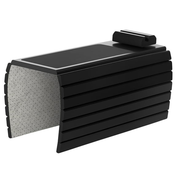 Bamboo Sofa Arm Tray, Couch Arm Tray with 360° Rotating Phone Holder, Foldable Sofa Armrest Tray Clip on Side Table Tray, Couch Arm Table Anti-Slip, Couch Cup Holder for Snacks, Drinks, Control