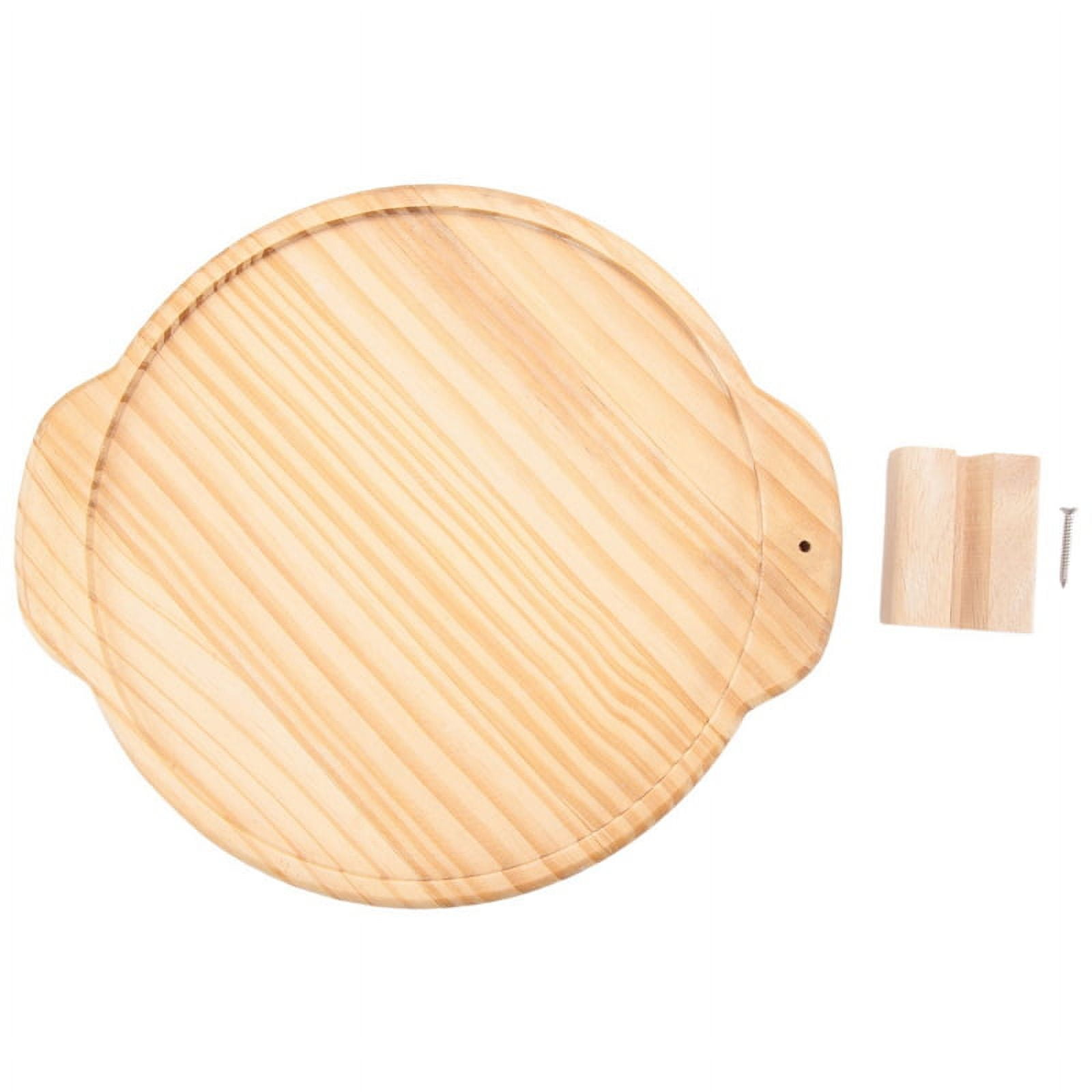 Bamboo Sofa Tray Table Clip on Side Table Couch Arm with 360° Rotating