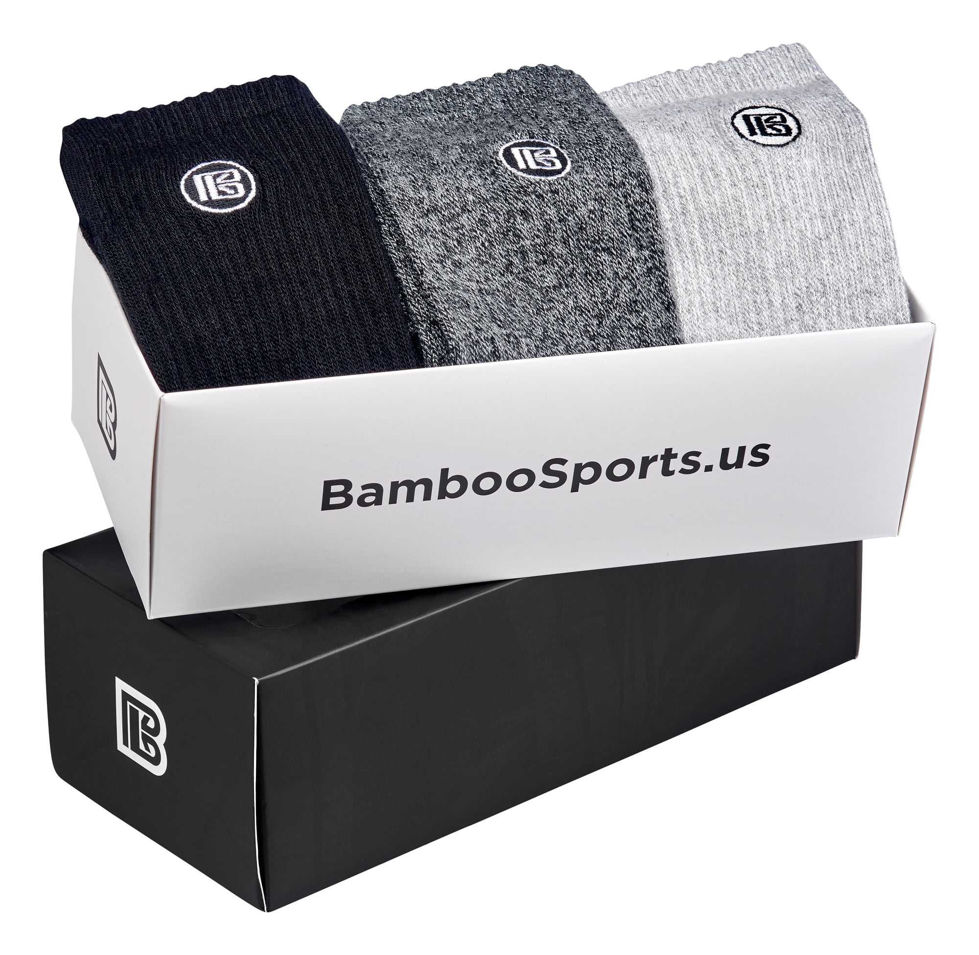 Pack 2 Calcetines Crew Sport Bambu Hombre