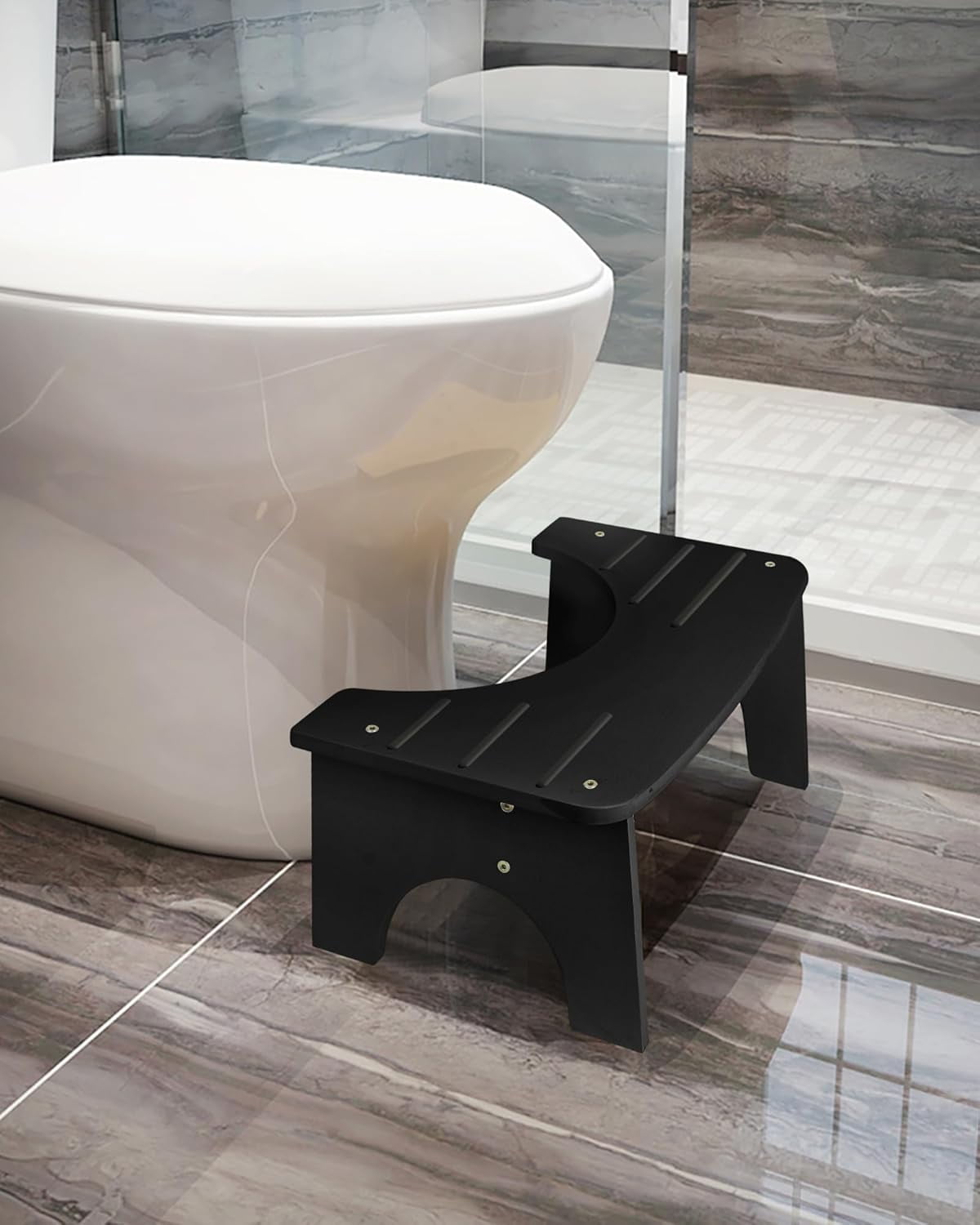 Bamboo Squat Toilet Stool, 7